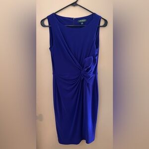 Ralph Lauren Royal Blue Asymmetrical Dress